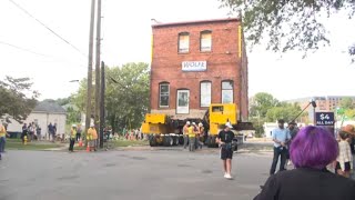 Historic LeeperWyatt building moved to a new Charlotte location Pt 2 [upl. by Vonnie]