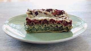 Easy Vegan Spinach and Mushroom Lasagna [upl. by Sadiras]