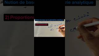 Géométrie analytique  Proportionnelle maths school mathematics algebra exam [upl. by Motch724]