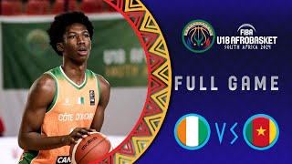 Group Phase  Côte dIvoire v Cameroon  Full Basketball Game  FIBA U18 AfroBasket 2024 [upl. by Sikleb]