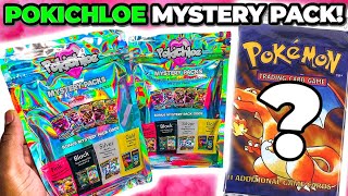 PokiChloe Pokemon Mystery Pack OPENING CAN WE HIT VINTAGE [upl. by Lehet309]