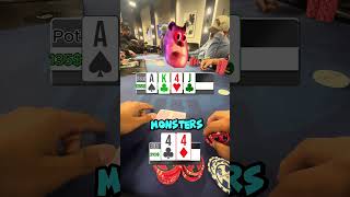 Why You Should NEVER Fold Pocket Pairs 💥🔥 poker pokervlog texasholdem shorts [upl. by Hung986]