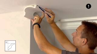 Coving amp Cornice Mouldings  Cutting an External Corner [upl. by Aenel521]