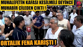 Ağzı köpüre köpüre gelip Muhalefetin kafası kesilmeli diyen AKPli ile çok sert tartışma [upl. by Eglanteen654]