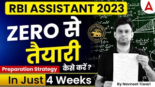 RBI Assistant 2023  4 Weeks Preparation Strategy for RBI Assistant 2023  By Navneet Tiwari [upl. by Ellatnahc]