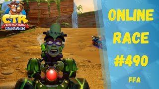 Online Race 490  Chilling with NBrio in Ranked FFA Standard Lobby  CTR Nitro Fueled PS4 [upl. by Marih]