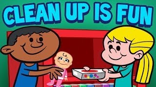 Clean Up is Fun  Childrens Cleaning Song  Kids Songs by The Learning Station [upl. by Robi]