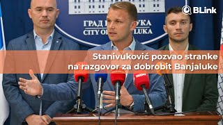 Stanivuković pozvao stranke na razgovor za dobrobit Banjaluke  Blink [upl. by Greggory]