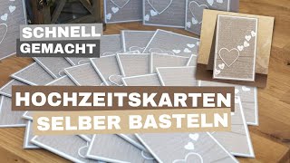 Hochzeitskarten selber basteln in Naturtönen und Produkten von Stampin’ Up 👰‍♀️🤵‍♂️ [upl. by Blockus357]