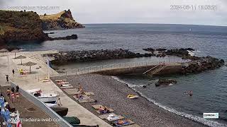 LIVE Praia dos Reis Magos Beach Webcam Caniço Madeira Island [upl. by Remark334]