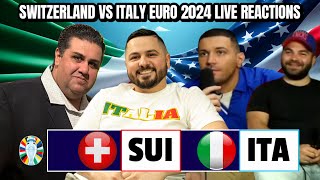 Switzerland vs Italy EURO 2024 Live Reactions [upl. by Israeli]