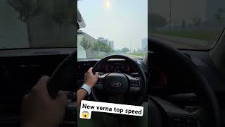 New verna 15 top speed ❌😱 ⬅️ hyundai hyundaiverna verna elentra i20 sports tata turbo kia [upl. by Lilhak932]