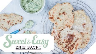 Indisches Fladenbrot selber machen Einfaches Naan Rezept  Sweet amp Easy  Enie backt  sixx [upl. by Leonid451]