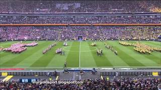 2013 UEFA Champions League Final Opening Ceremony Wembley Stadium London [upl. by Nidnarb]