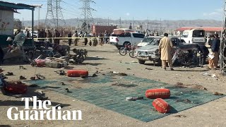 Pakistan two explosions hit party offices in Balochistan in runup to elections [upl. by Munt]