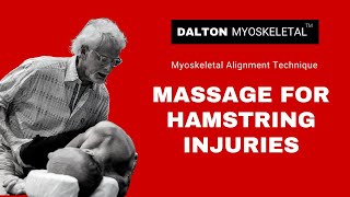 How to Massage Hamstring Injuries and Myofascial Adhesions [upl. by Gayla]