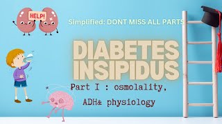 Diabetes insipidus part 1 osmolality and ADH hormone First clear your basics [upl. by Aracal]