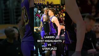 1 Minute of Best Lakers Highlights vs Utah Jazz [upl. by Aicelet124]