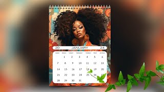 How To Design a Calendar in Canva [upl. by Beck416]