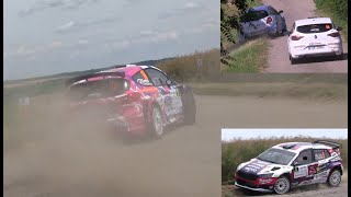 Rally Hustopeče 14156 2024  Action and mistakes [upl. by Niwhsa834]