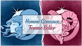 Homme Gémeaux ♊ Femme Bélier ♈ Compatibilité Astrologique Amoureuse [upl. by Elrem474]