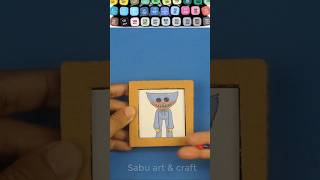 Huggy Wuggy Cardboard Puzzle Game shorts huggywuggy games artandcraft [upl. by Nakada]