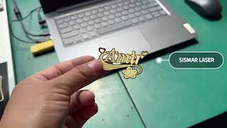 Laser Cutting Name necklace by 50W 60W 100W laser  Jewelry design laser engraving cutting [upl. by Goodspeed835]