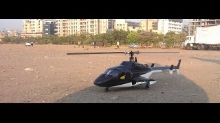 Rc Scale Helicopter Airwolf 450 fuselage with Trex 450 Pro [upl. by Etnoel]