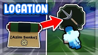 Azim Senko Boss Scroll Spawn Location  How to Get Azim Senko Dagai in Shindo Life [upl. by Ahsennek]