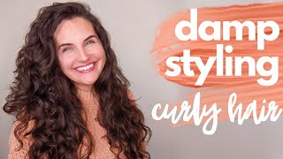 HOW TO DAMP STYLE CURLYWAVY HAIR  TWIST HAIR REVIEW [upl. by Koeppel700]