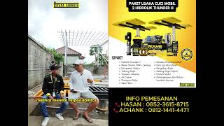 Hidrolik Cuci Mobil Bali  Pemasangan Paket 2 Unit Hidrolik IKAME Liu Car Wash Tabanan Bali [upl. by Sneed]