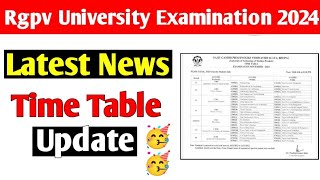 Rgpv time table update 🥳  rgpv latest news [upl. by Adleremse]