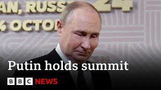 Vladmir Putin greats leaders at Brics summit in Russia  BBC News [upl. by Coltun448]