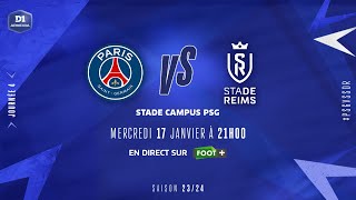 J4 match reporté  ParisSG – Stade de Reims 40 le résumé  D1 Arkema I FFF 20232024 [upl. by Cash805]