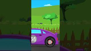 Racing Car trending viral short ytshort forkids cartoon vehicle 1 [upl. by Noiroc]