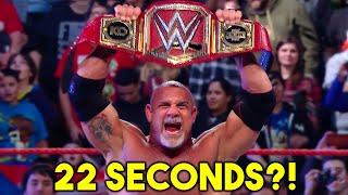 10 Shortest WWE PPV Main Events Ever [upl. by Winn]