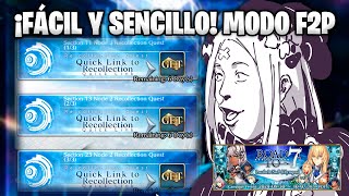 ¡RECOLLECTION QUEST LB5 OLYMPUS ¿CÓMO COMPLETARLAS MODO F2P  FATE GRAND ORDER [upl. by Pomona272]