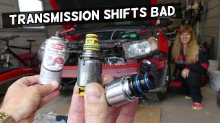 TRANSMISSION SHIFTS HARD SLIPPING HOW TO CLEAN TRANSMISSION SOLENOID [upl. by Weisbrodt445]