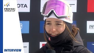 Mathilde Gremaud  quotIt was a surprisequot  Mammoth  Ladies Slopestyle  FIS Freeski [upl. by Donough56]