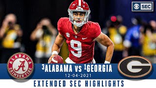 3 Alabama vs 1 Georgia  SEC Championship Extended Highlights  CBS Sports HQ [upl. by Enirahtak]