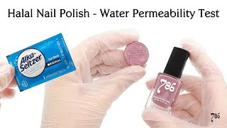 Halal Nail Polish Water Permeability Test [upl. by Heurlin]