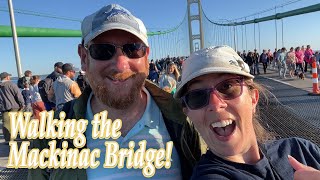 Guide to Walking the Mackinac Bridge  2024 michigan uniqueexperience [upl. by Kanal358]