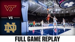 Virginia Tech vs Notre Dame Full Game Replay  202223 ACC Men’s Basketball [upl. by Farrow]