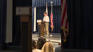 Steven LeBlanc speech for his Dad on Veterans Day 2024 Academy at the Lakes [upl. by Daj]