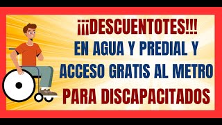 💥Tarjeta INCLUYENTE de descuentos para personas con discapacidad REQUISITOS BENEFICIOS CÓMO la saco [upl. by Groeg]