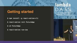 Using Clojurescript to launch iOSAndroid apps to 1M users  Emin Hasanov Lambda Days 2017 [upl. by Acinorehs215]