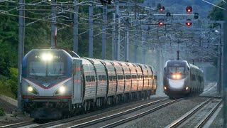 1 HOUR Compilation High Speed Amtrak Northeast Corridor Trains 2024 [upl. by Rexfourd]