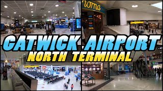 GATRICK AIRPORT North Terminal  England 4k [upl. by Burhans]