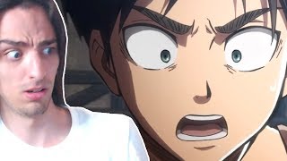 VEGETO REACTS TO ATTACK ON TITAN ABRIDGED EPISODE 1 part 1 [upl. by Nivac]