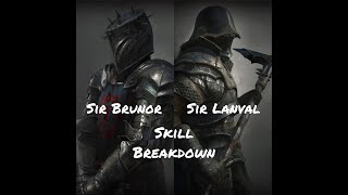 King Arthur Knights Tale Sir BrunorSir Lanval Skill Tree Breakdown [upl. by Erimahs]